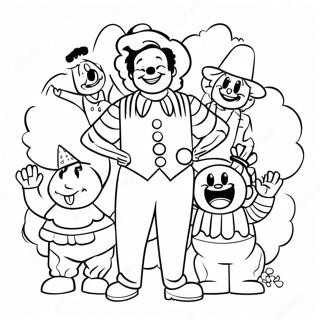 Happy Ronald Mcdonald With Friends Coloring Page 34514-27315