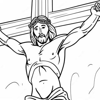 Jesus On The Cross Coloring Page 34533-27298