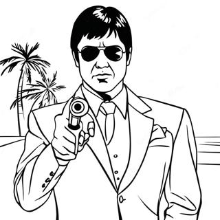 Scarface Coloring Pages