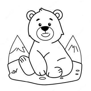 Carino Orso Polare Pagina Da Colorare 34603-27349