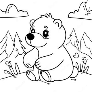 Carino Orso Polare Pagina Da Colorare 34603-27351