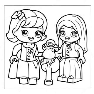 Lego Friends Coloring Page 3460-2769