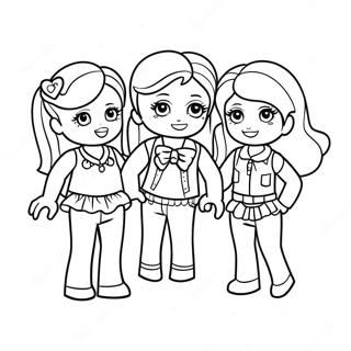 Lego Friends Coloring Page 3460-2771