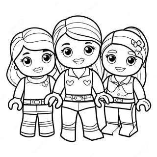 Lego Friends Characters In Adventure Coloring Page 3461-2757