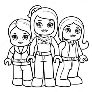 Lego Friends Characters In Adventure Coloring Page 3461-2758