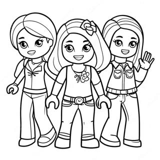 Lego Friends Characters In Adventure Coloring Page 3461-2759