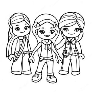 Lego Friends Characters In Adventure Coloring Page 3461-2760