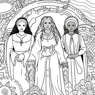 Mystical Hidden Figures Coloring Page 34624-27391