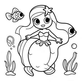 Ariel And Melody Coloring Pages