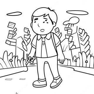 Diary Of A Wimpy Kid Coloring Page 3470-2768