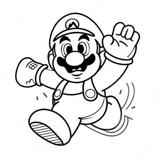 Super Mario Hoppa Färgläggningssida 34724-27456