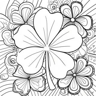 Clover Coloring Pages