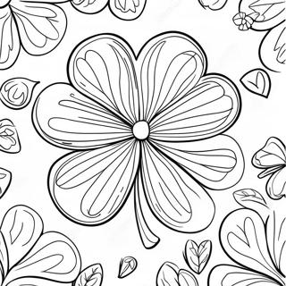 Clover Leaf Coloring Page 34743-27471