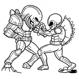 Alien Vs Predator Coloring Pages