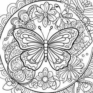 Butterfly For Adults Coloring Pages