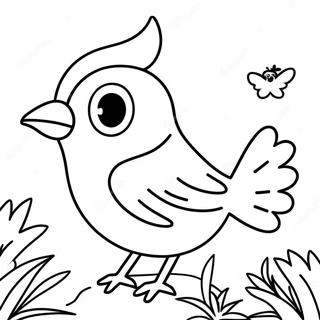 Christmas Bird Coloring Pages