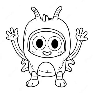 Henry Hugglemonster Coloring Page 34853-27565