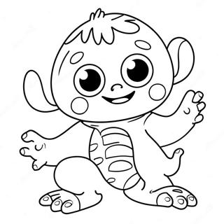 Henry Hugglemonster Coloring Page 34853-27568