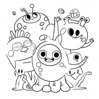 Henry Hugglemonster Coloring Pages