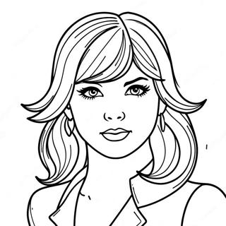 Taylor Swift Evermore Album Cover Coloring Page 34863-27570