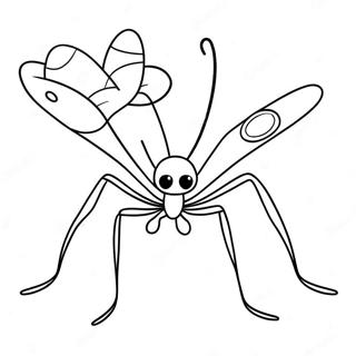 หน้าระบายสีแมงมุม Daddy Long Legs น่ารัก 34944-27672