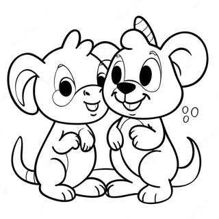 Fun Duo Abc Animals Coloring Page 34964-27649