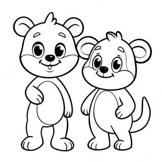 Fun Duo Abc Animals Coloring Page 34964-27650