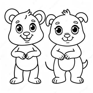 Fun Duo Abc Animals Coloring Page 34964-27651