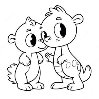 Fun Duo Abc Animals Coloring Page 34964-27652