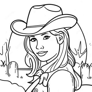 Country Girl Coloring Pages