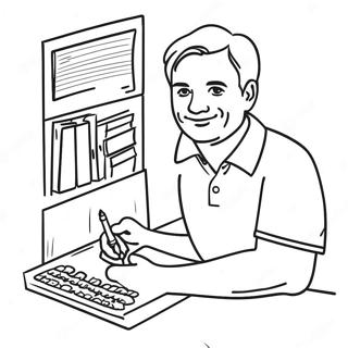 Responsible Online Behavior Coloring Page 34984-27667