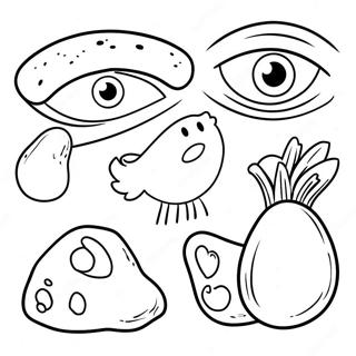 5 Senses Coloring Pages