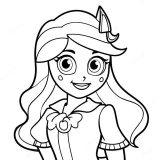 Sunset Shimmer Equestria Girl Coloring Page 35053-27732