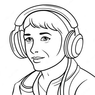 Listening Coloring Page 35083-27735