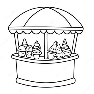 Snow Cone Coloring Pages