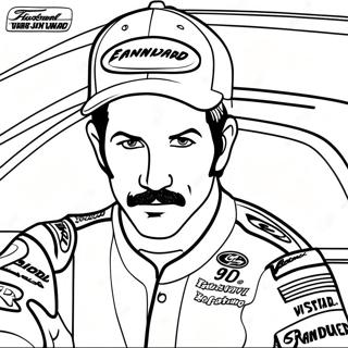 Dale Earnhardt Racing Car Coloring Page 35104-27757