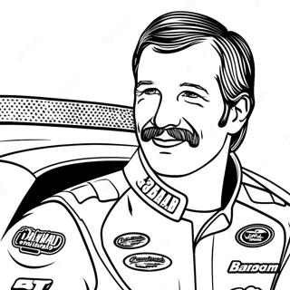 Dale Earnhardt Racing Car Coloring Page 35104-27760