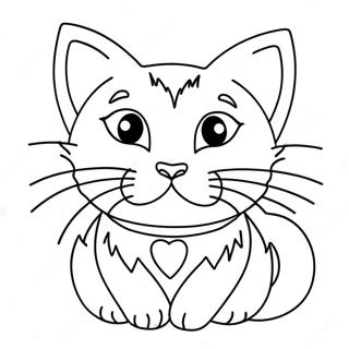 Sassy Cat With Attitude Coloring Page 35114-27772