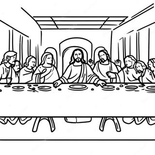 Last Supper Coloring Pages