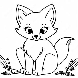 Anime Fox Coloring Page 35173-27830