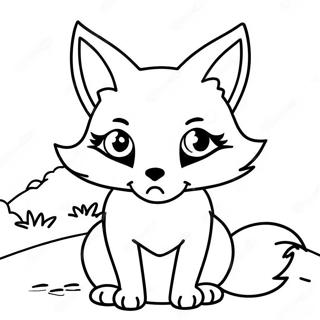 Anime Fox Coloring Page 35173-27831