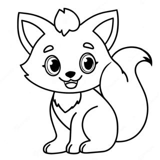 Anime Fox Coloring Page 35173-27832