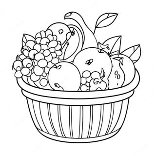 Fruit Basket Coloring Page 35193-27835