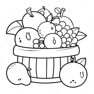 Fruit Basket Coloring Page 35193-27836