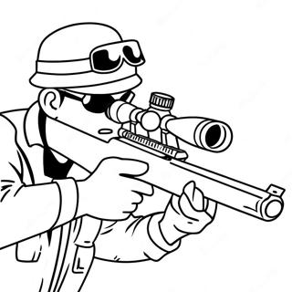 Sniper Army Coloring Page 35203-27841