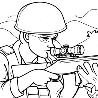 Sniper Army Coloring Page 35203-27844