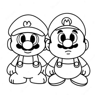 Cappy And Mario Adventure Coloring Page 3521-2821