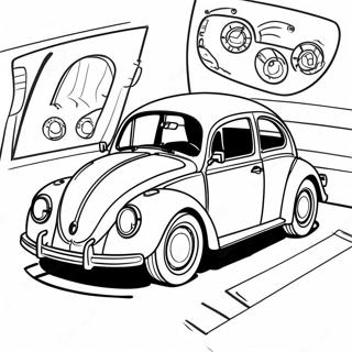 Vw Bug Classic Car Coloring Page 35253-27867