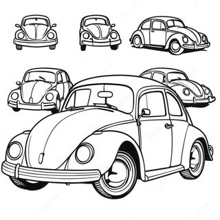 Vw Bug Classic Car Coloring Page 35253-27868