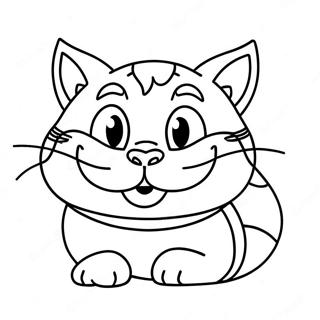 Cheshire Cat Coloring Pages